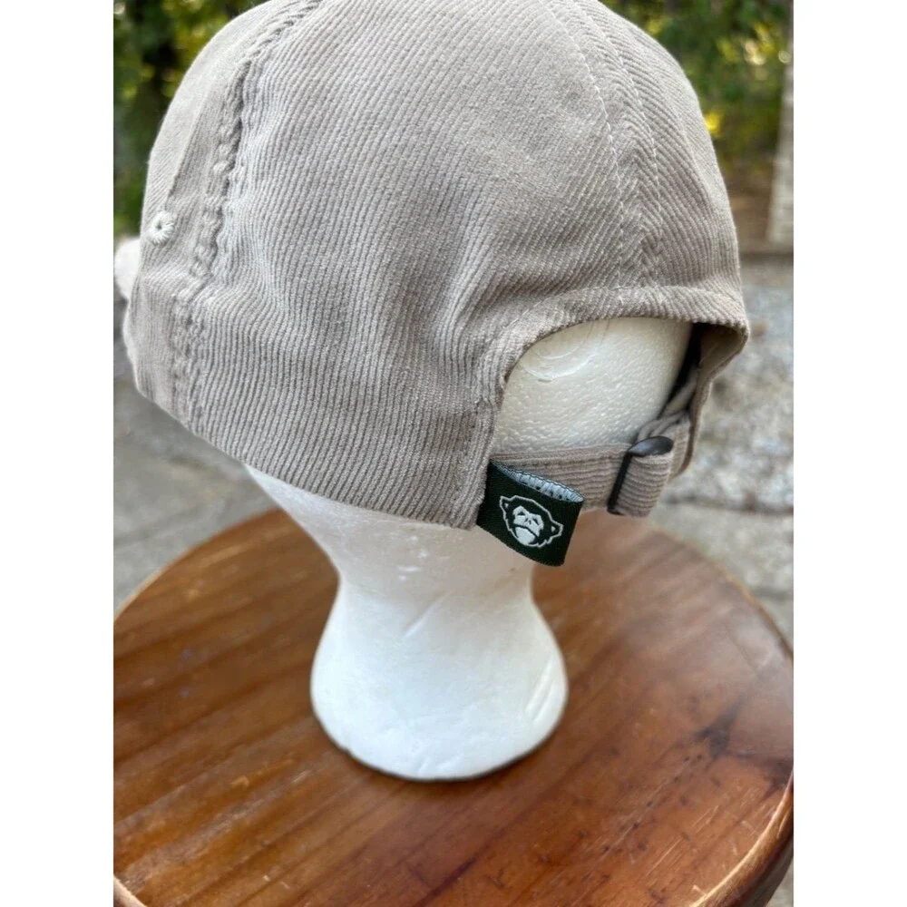 Howler Bros Pineapple Badge Wale Cord Beige Strapback Hat Adjustable NWT